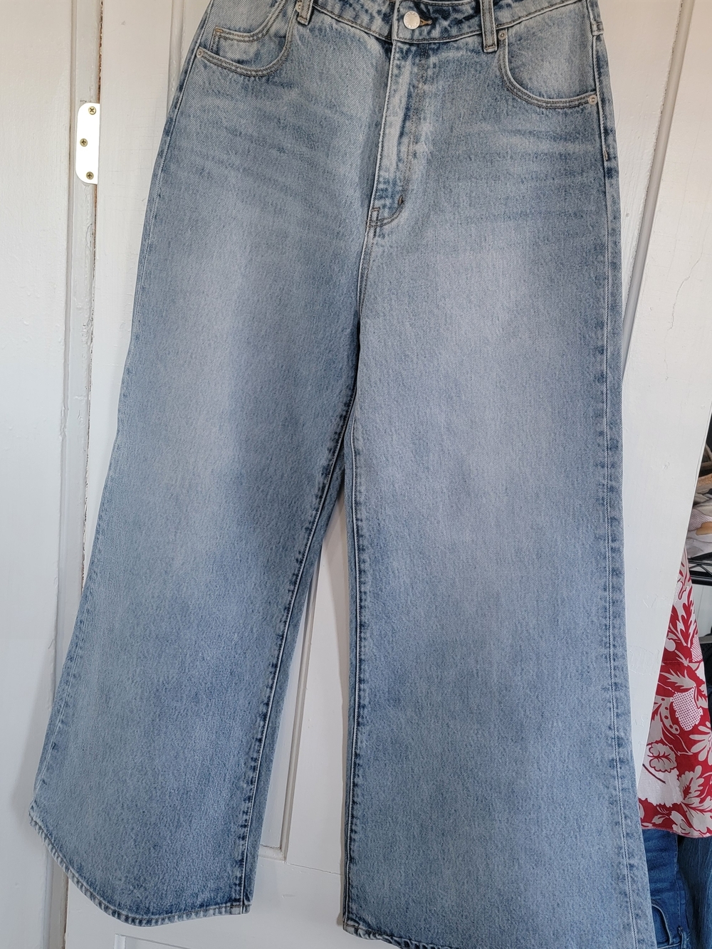 ROLLA'S Light Wash Wide-Leg Jeans
